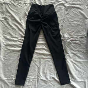 Black ABS2B butt lifting compression leggings
